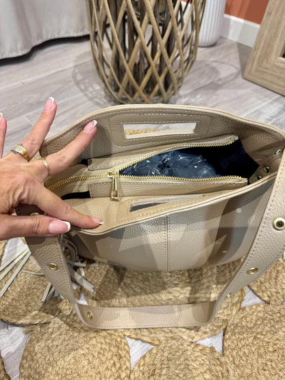 Sac INSPIMAGE en cuir véritable