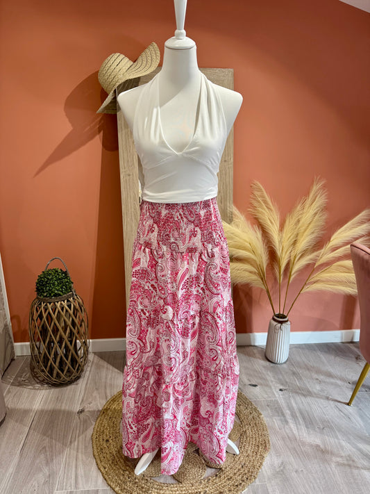 JUPE LONGUE "ZOLA" TAILLE ELASTIQUE