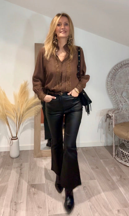 Pantalon ELVIS simili cuir