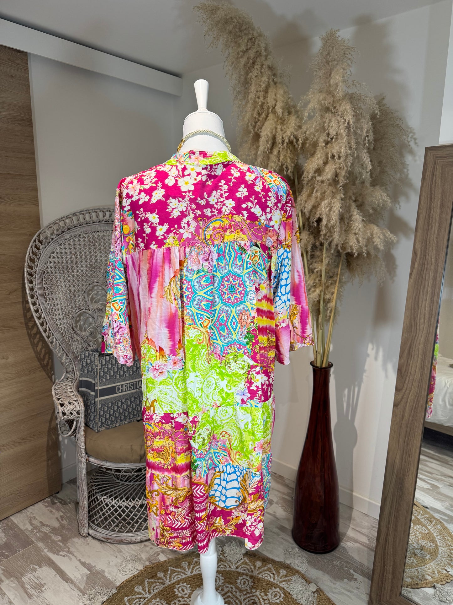 ROBE OVERZIZE COURTE "VITAMINE"