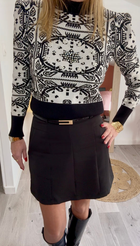 Jupe TRAPÈZE à poches