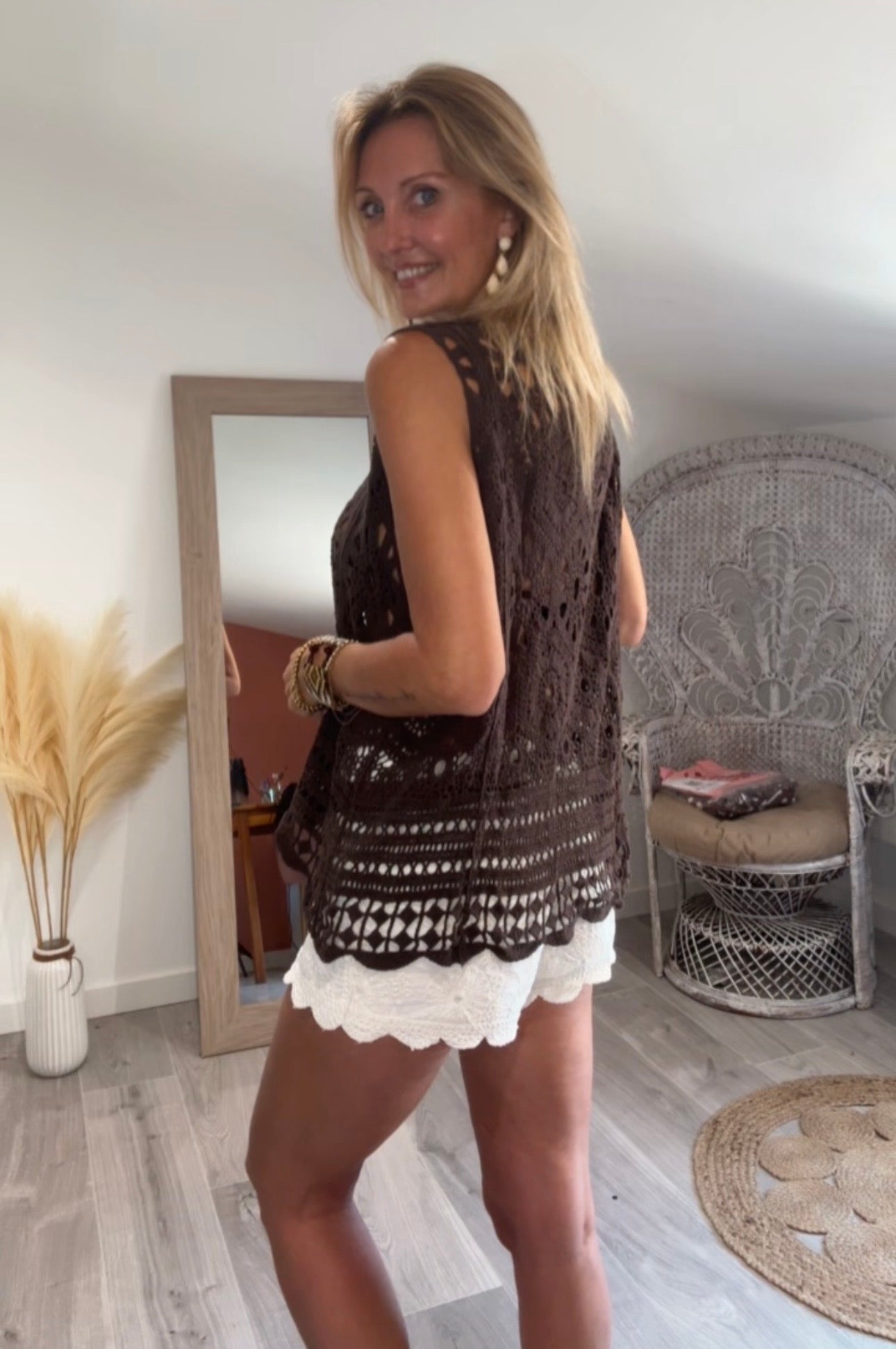 Short blanc BOHEMIA