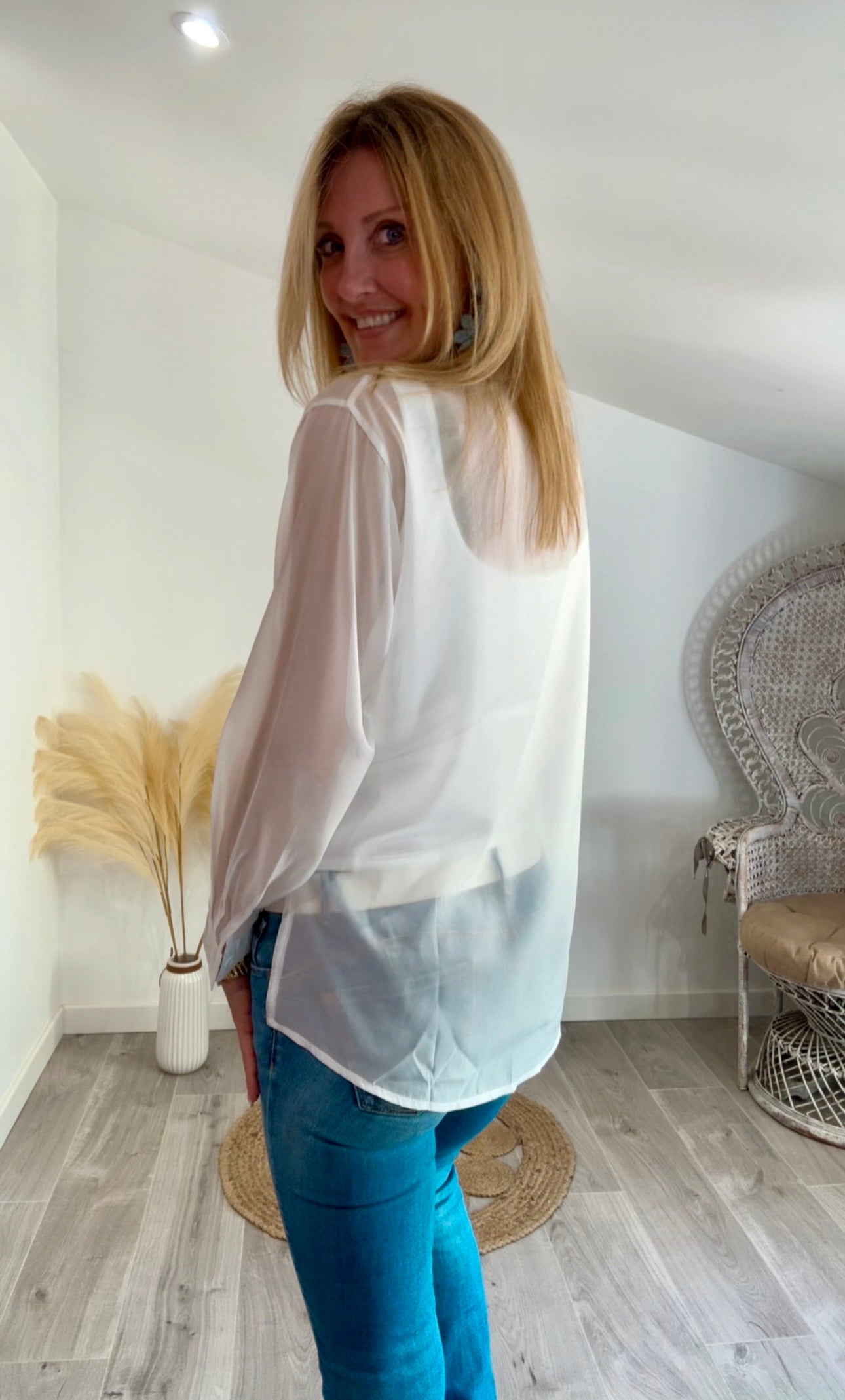 Chemise MOUSSELINE blanche