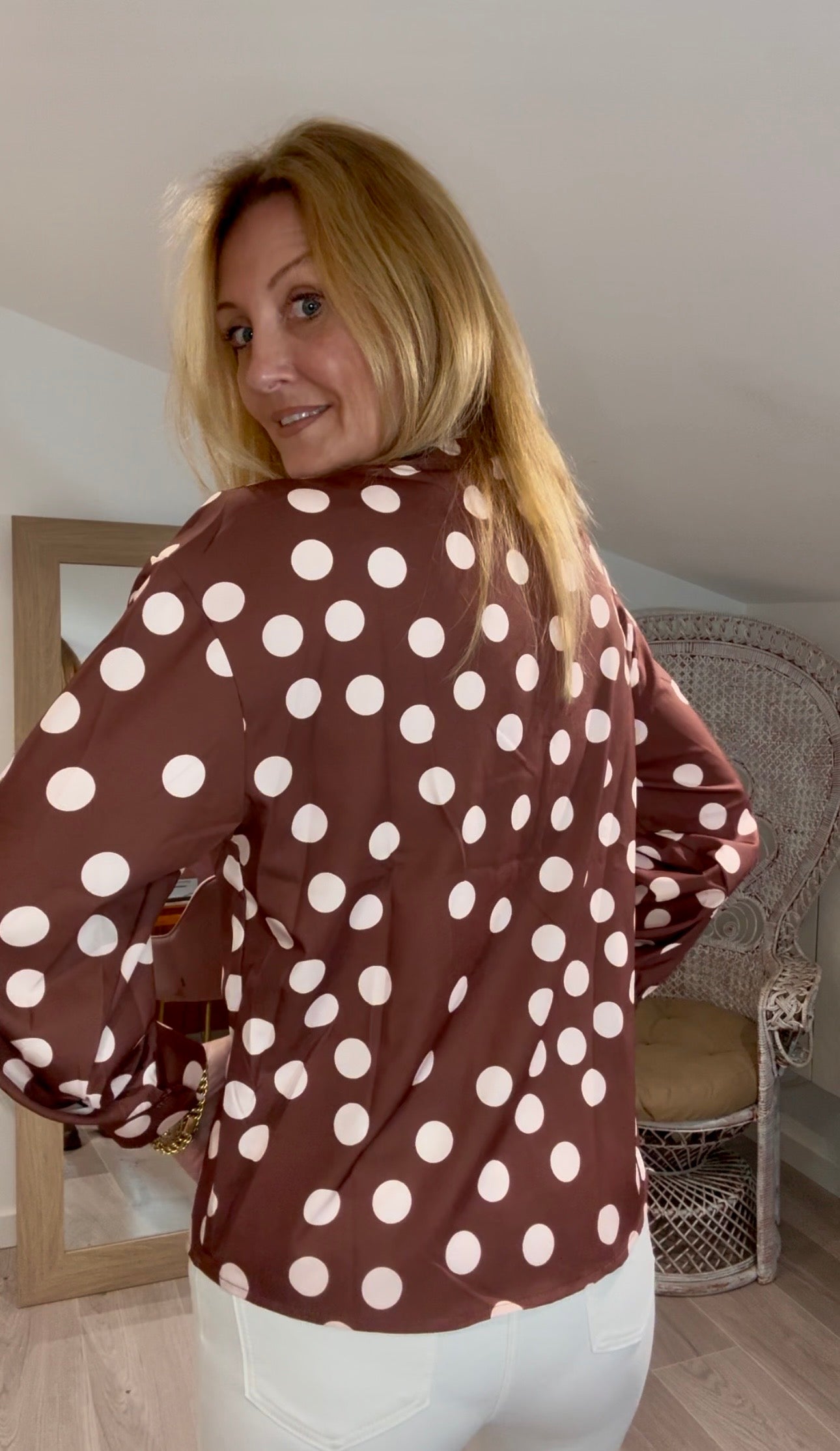 Chemise CONFFETI chocolat au lait