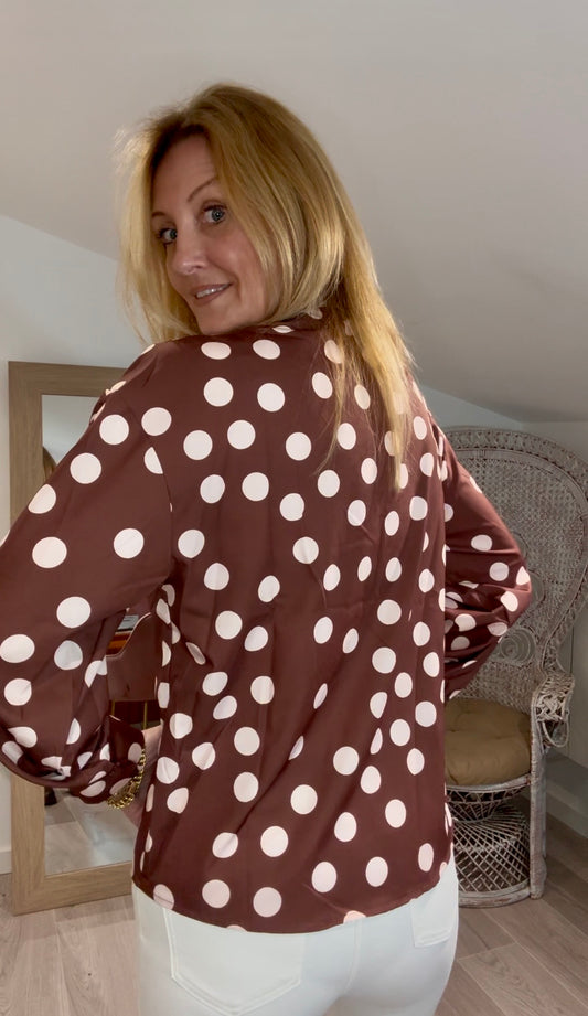 Chemise CONFFETI chocolat au lait