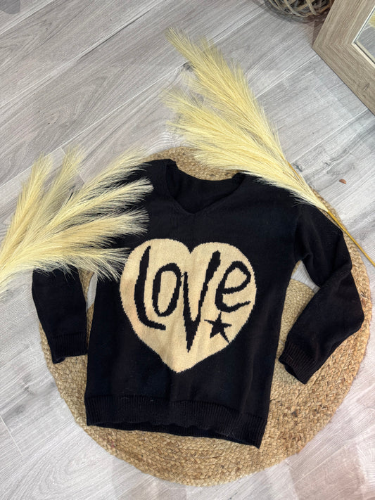 Pull Noir LOVE