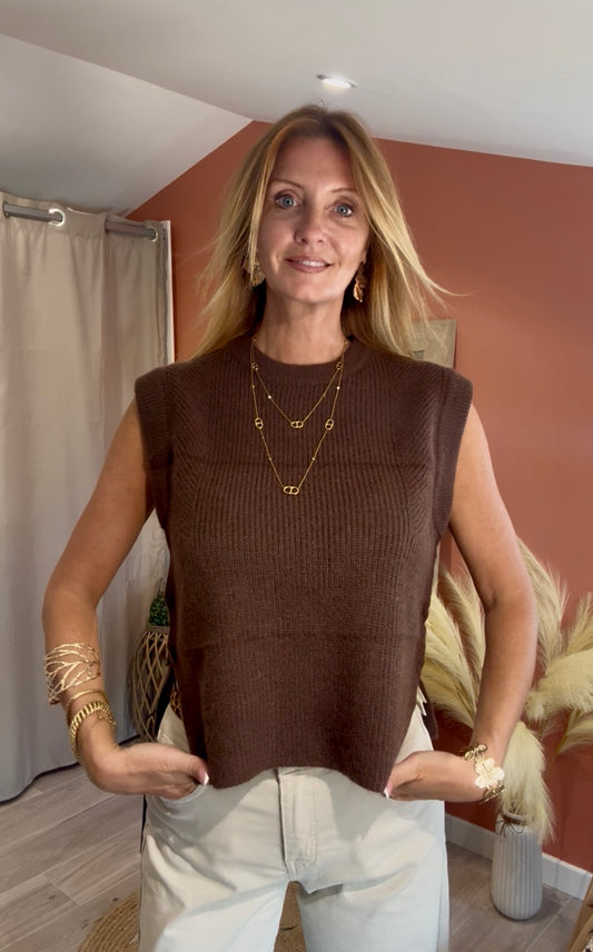 PULL MARC SANS MANCHE