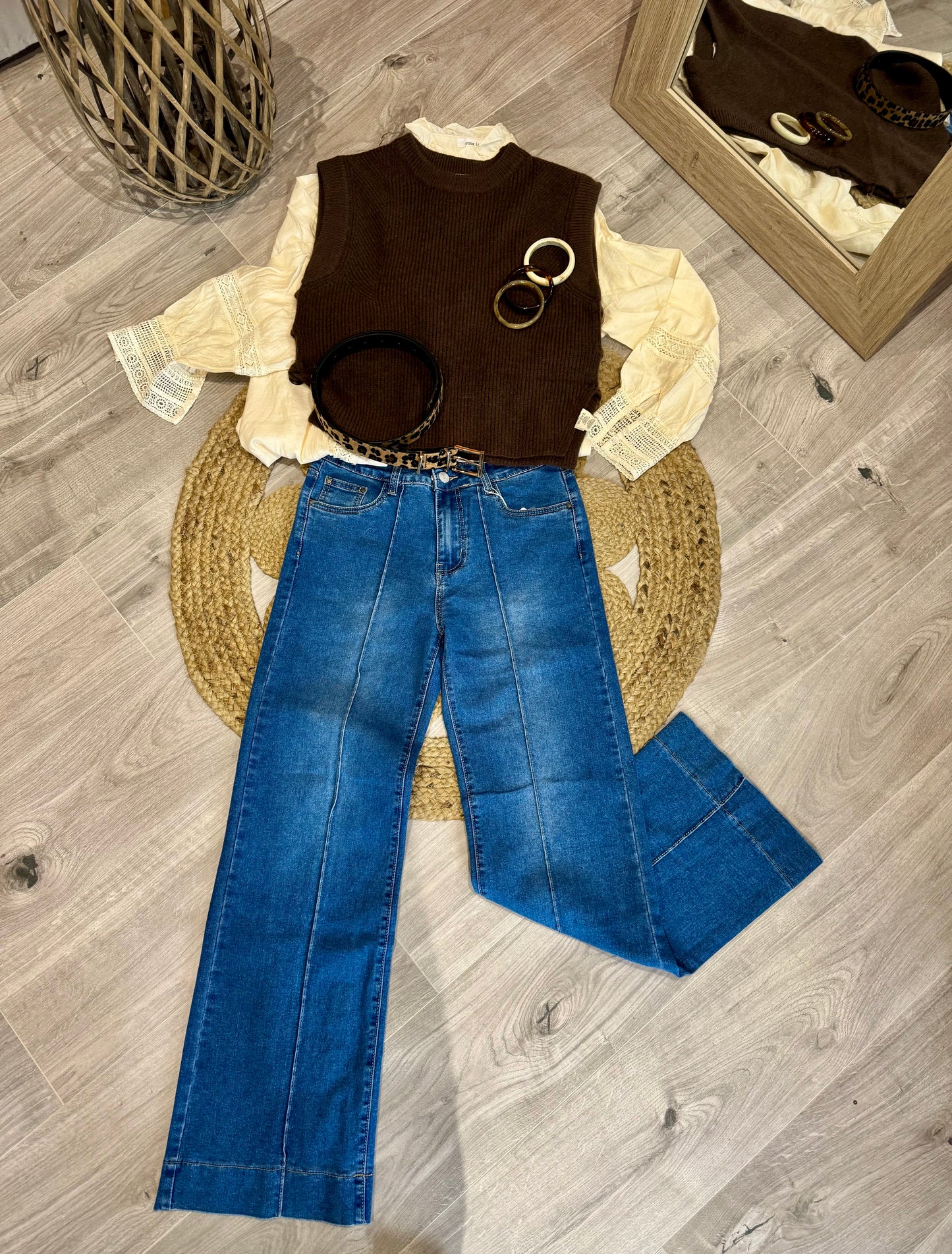 JEANS WIDE LEG "VINTAGE"