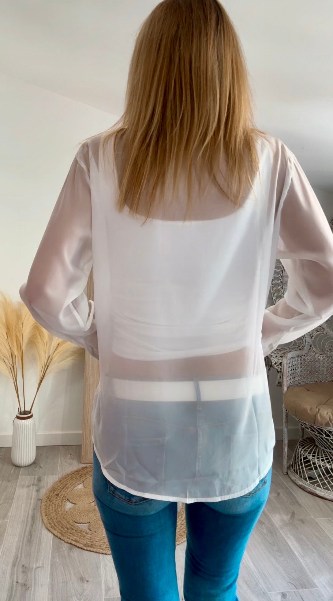 Chemise MOUSSELINE blanche