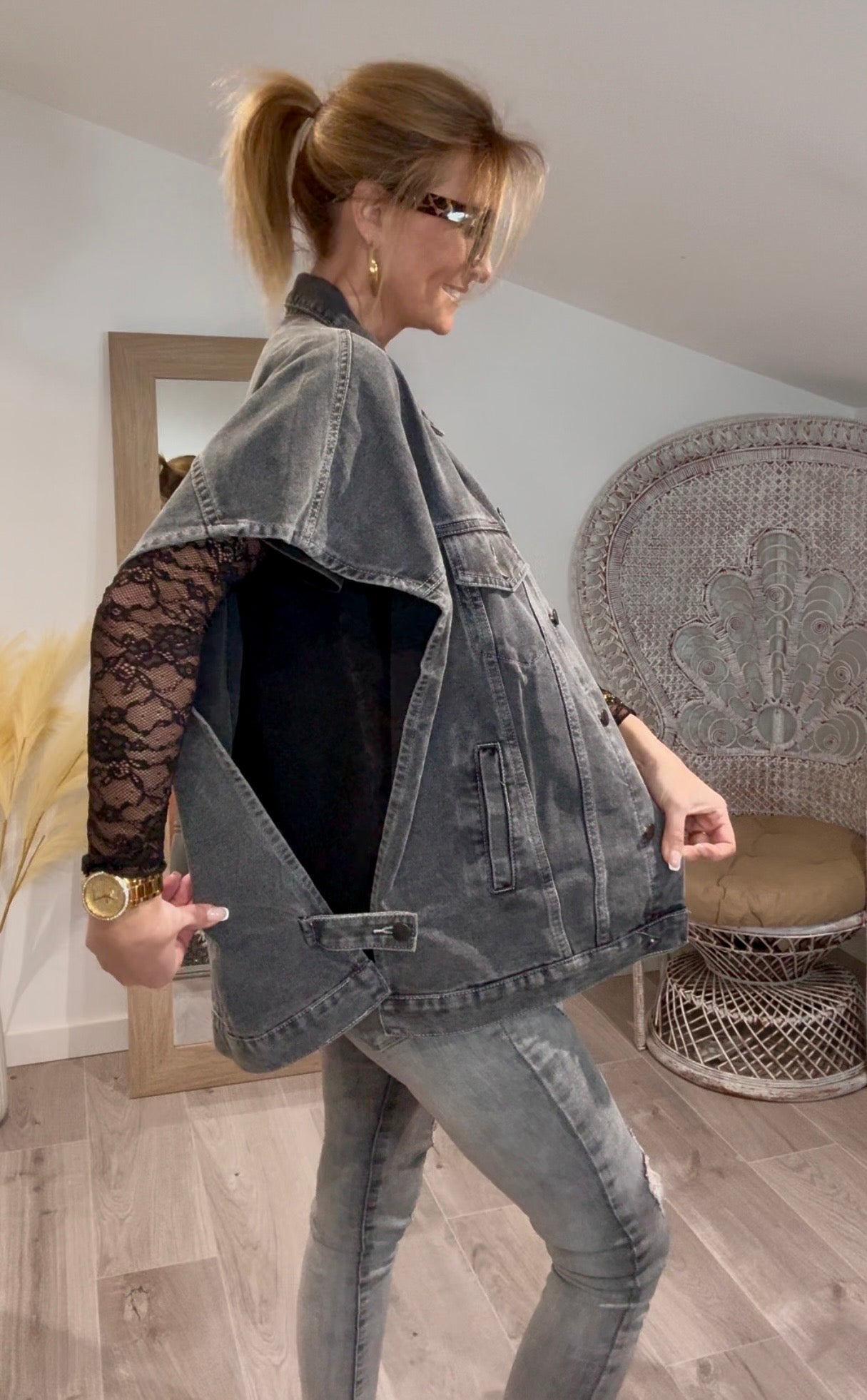 Veste FUNKY en jeans sans manche