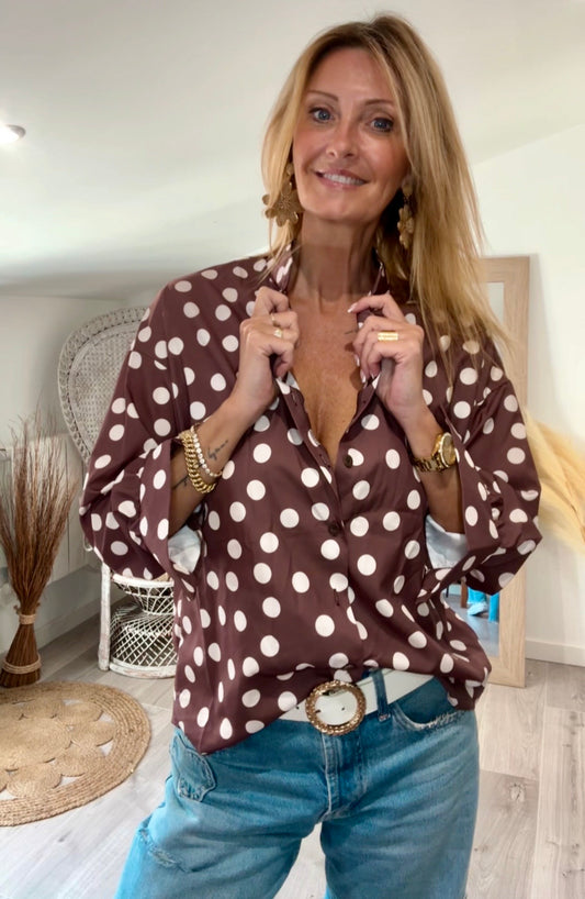 Chemise CONFFETI chocolat