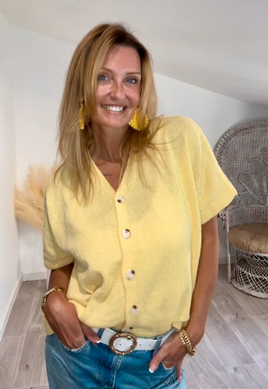 Cardigan BAMBA jaune