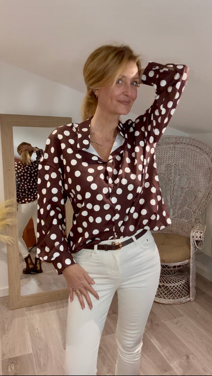 Chemise CONFETTI chocolat