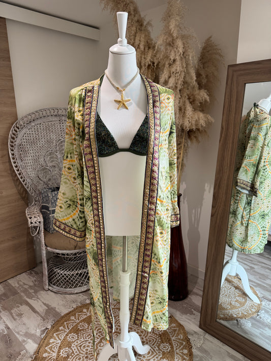 KIMONO "EMERAUDE" VERT
