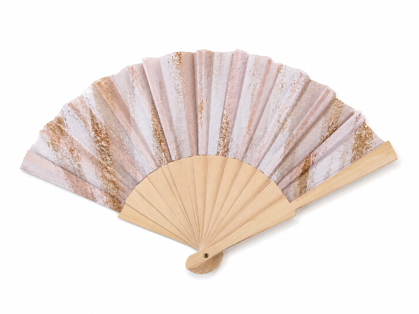 Éventail SOUFFLE D ÉTÉ BEIGE ROSÉ