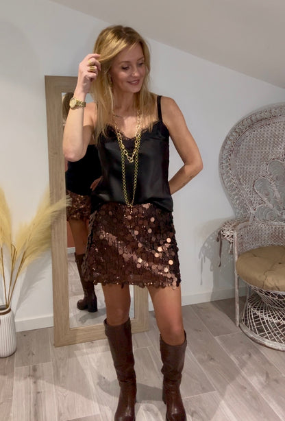 Jupe MINUIT à sequins