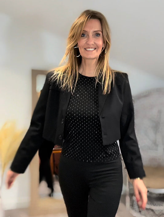 Blazer  CHICOS court noir.