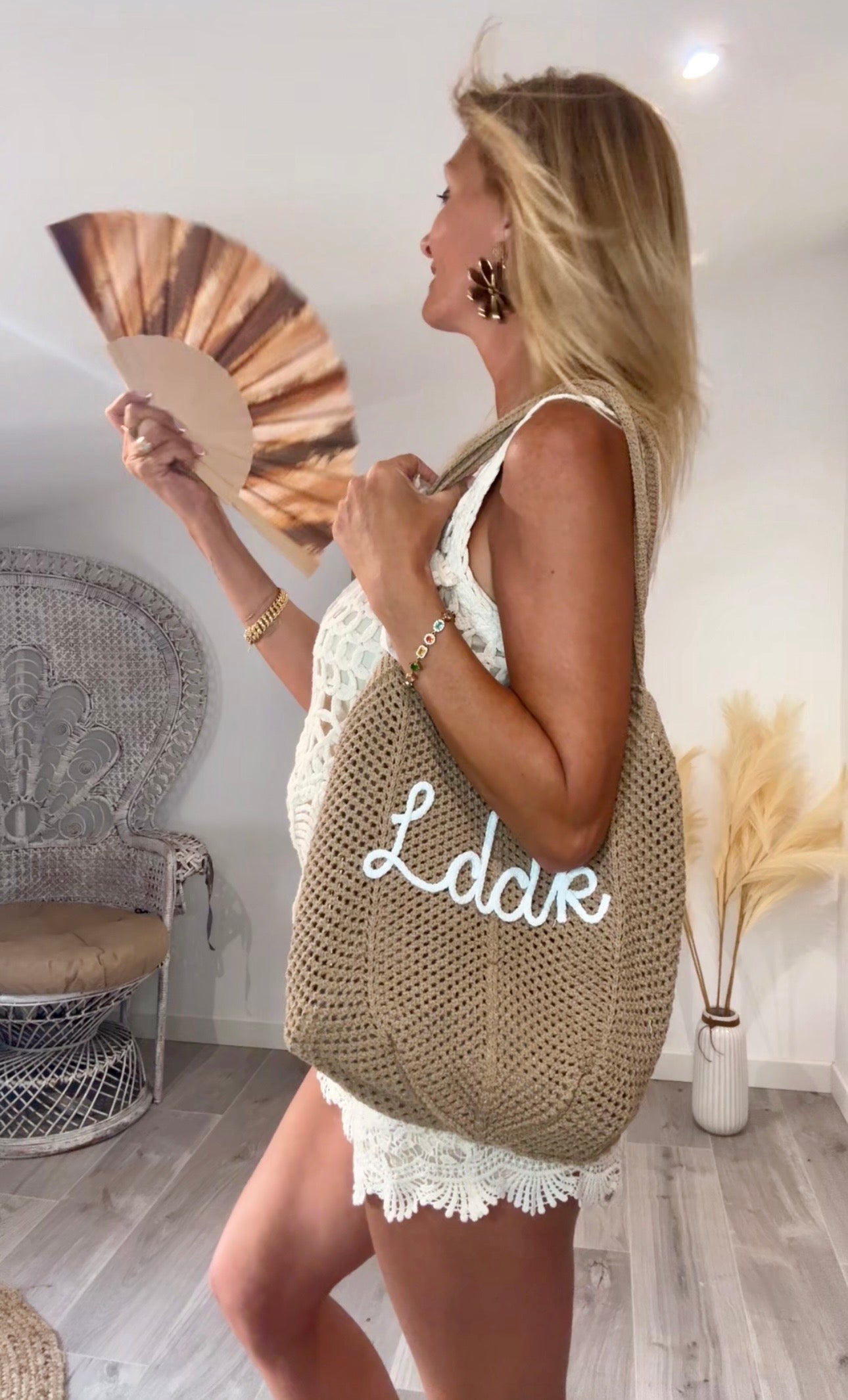 Sac de plage au crochet Lddk