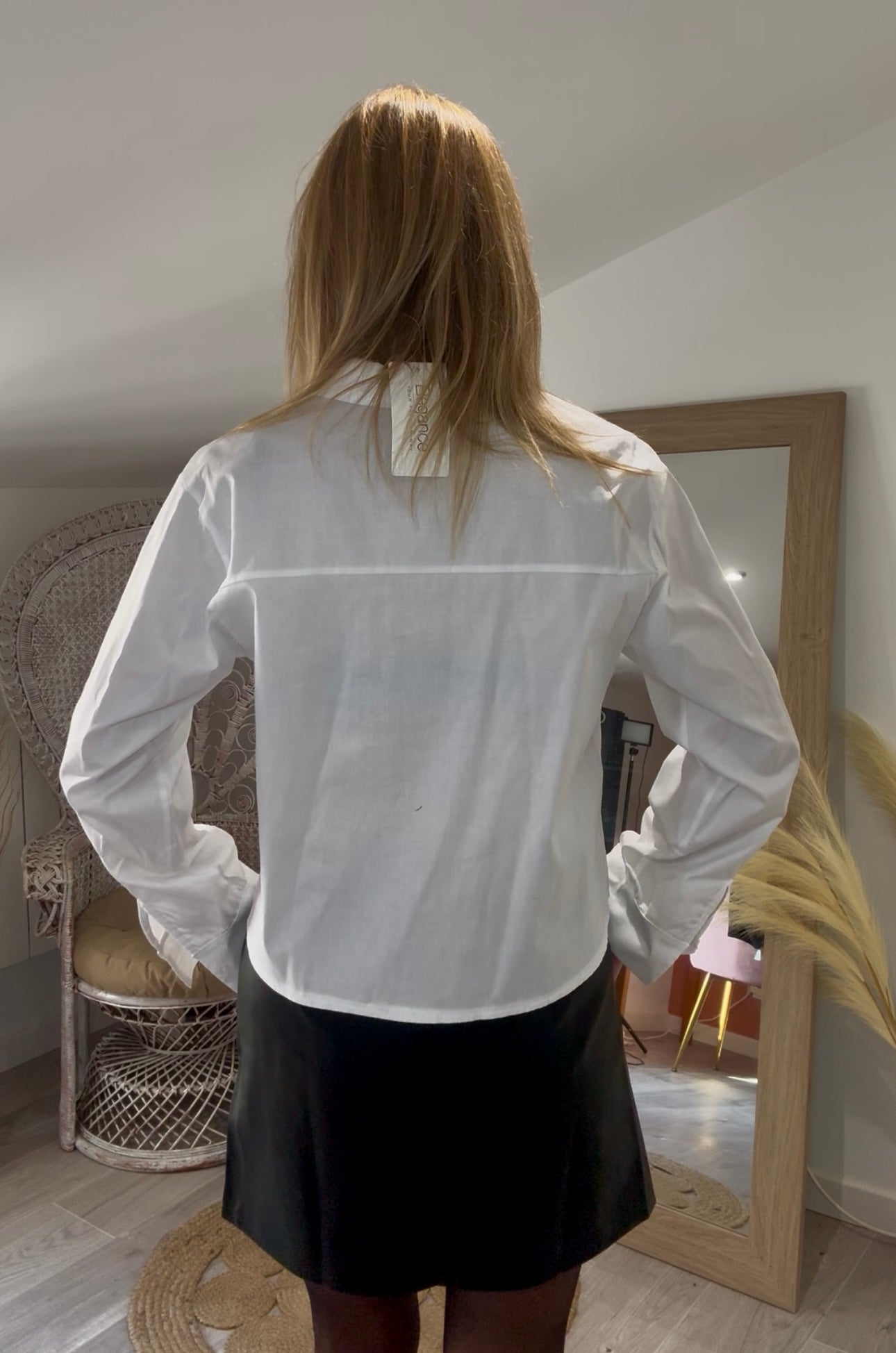 Chemise BASIC courte blanche