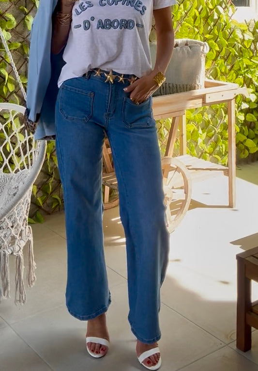JEANS WIDE LEG "VINTAGE"