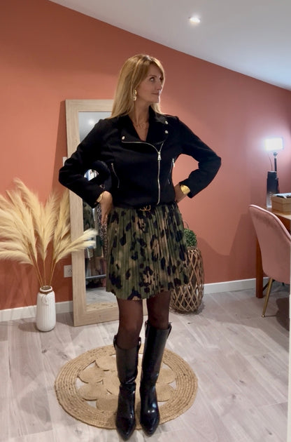 JUPE PLISSEE "CAMOUFLAGE"