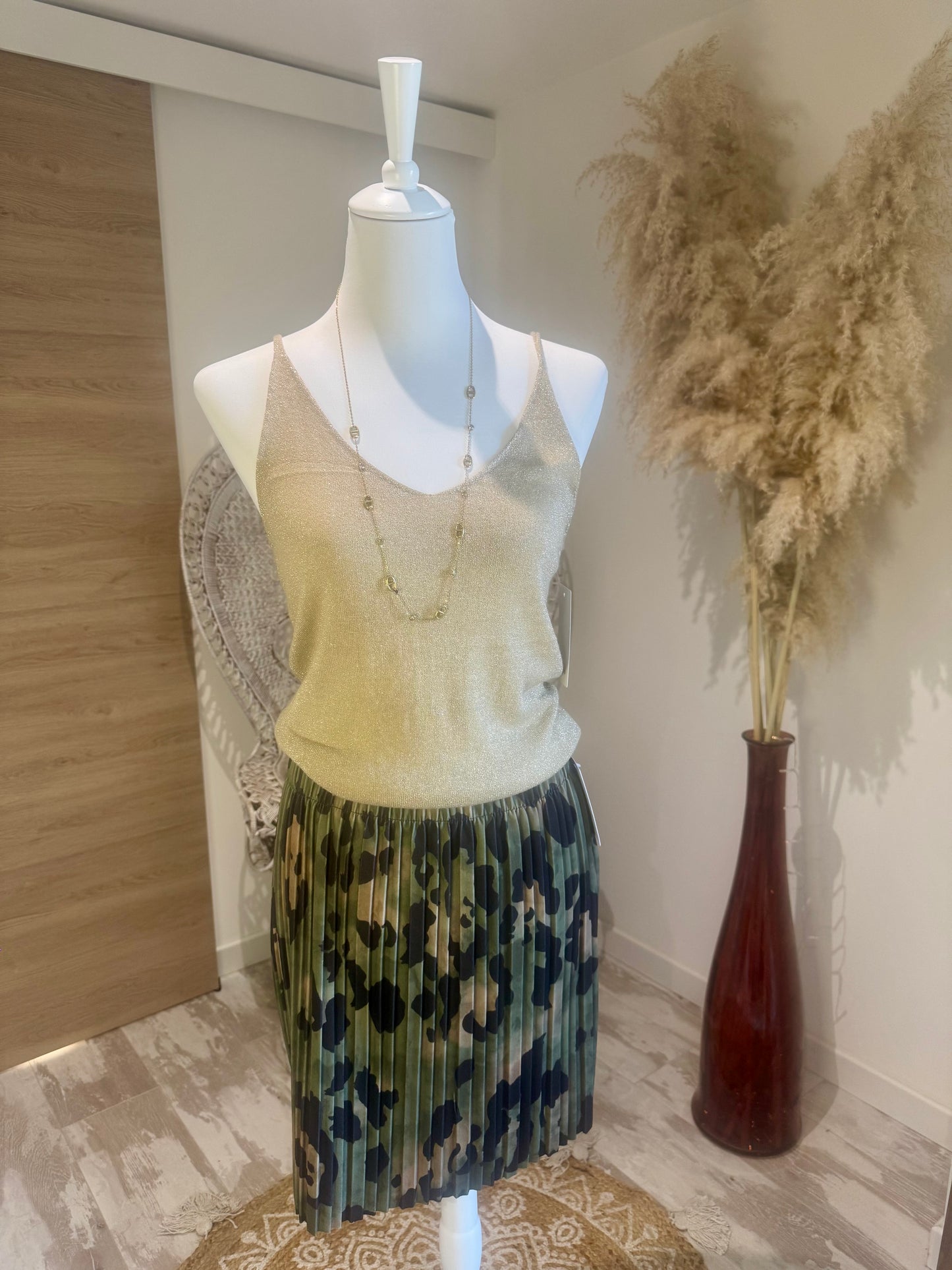 JUPE PLISSEE "CAMOUFLAGE"