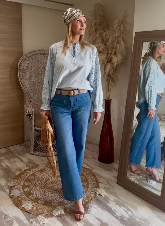 JEANS WIDE LEG "VINTAGE"